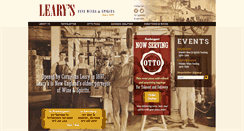 Desktop Screenshot of learysfinewines.com